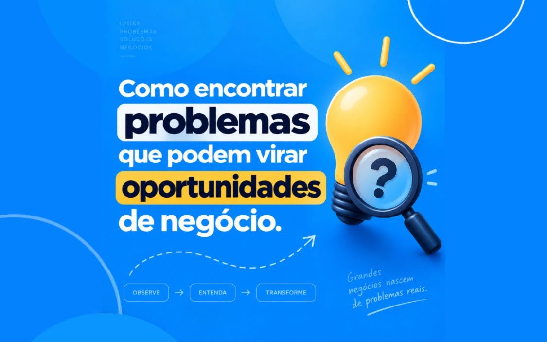 Como encontrar problemas que podem virar oportunidades de negócio