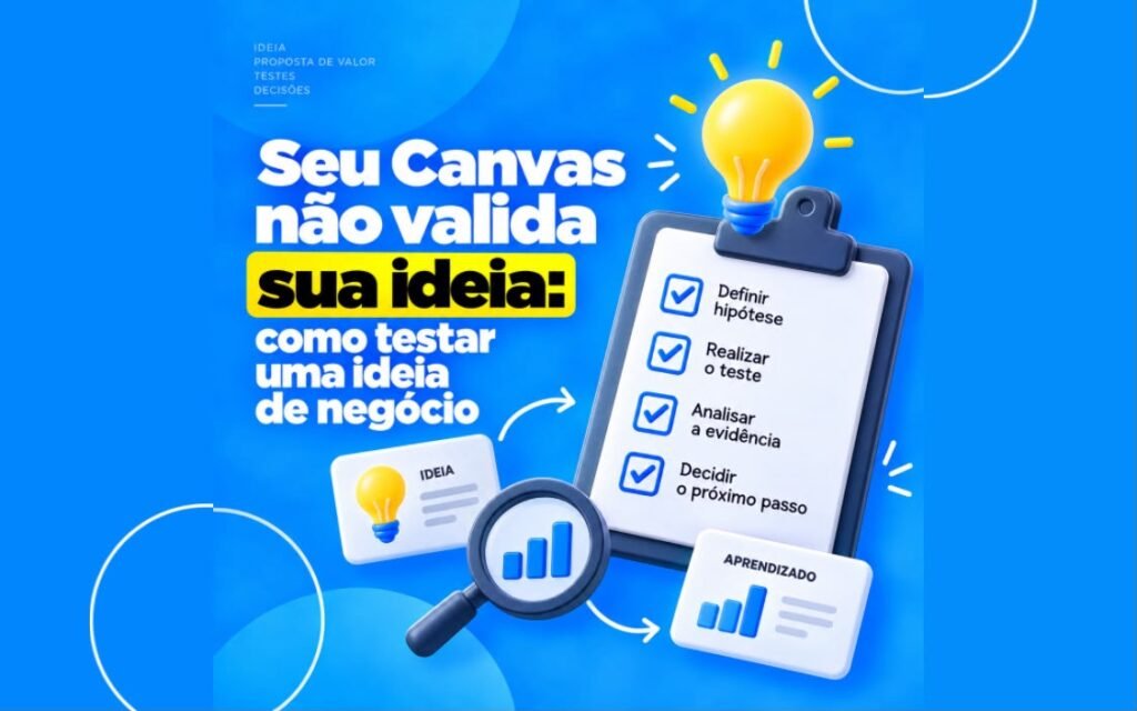 Seu Canvas não valida sua ideia como testar uma ideia de negócio