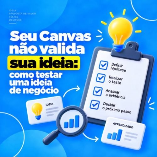 Seu Canvas não valida sua ideia como testar uma ideia de negócio